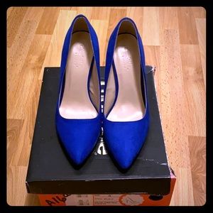 High Heeled Shoes, Mika, Cobalt Blue, Size 6